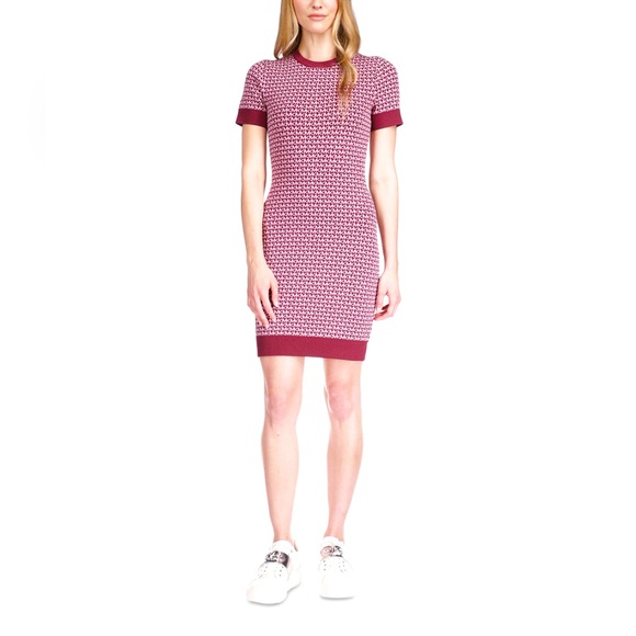 NWT Michael Kors Logo-Print Mini Dress - Picture 1 of 10